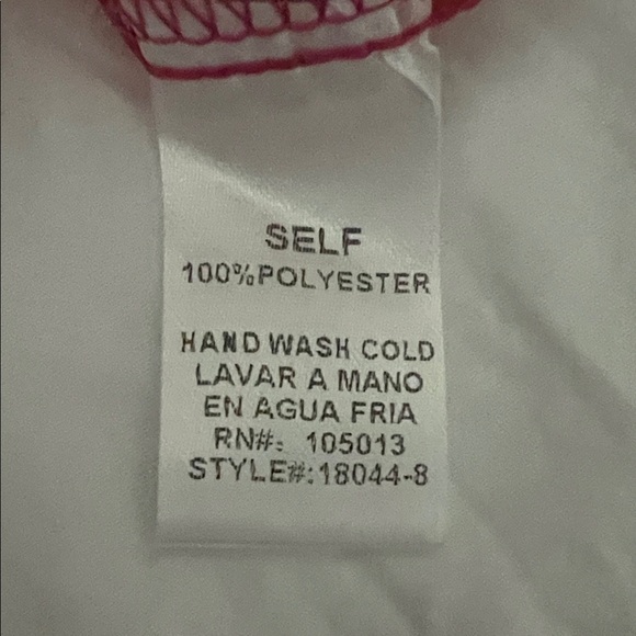 Emily Wonder Tropical Tie-Neck Sleeveless Blouse Women’s Size medium - Picture 4 of 5